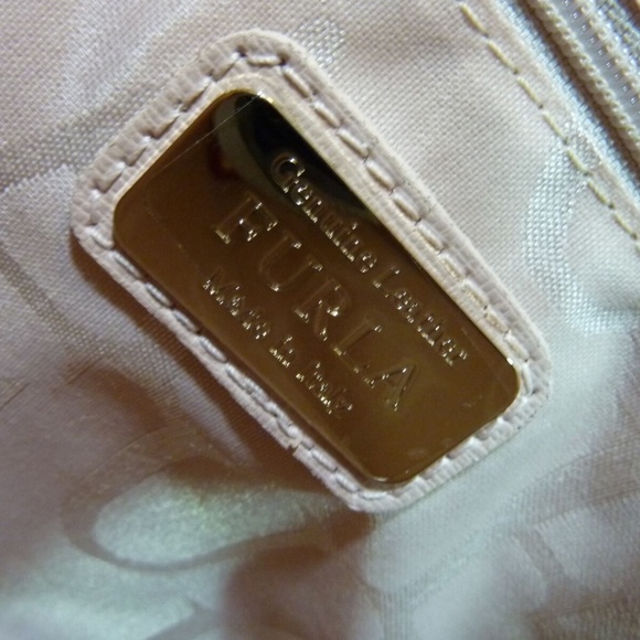 NEW FURLA Pink Saffiano Leather Small Josi Tote/Crossbody Bag Made in Italy Bag - Picture 12 of 13